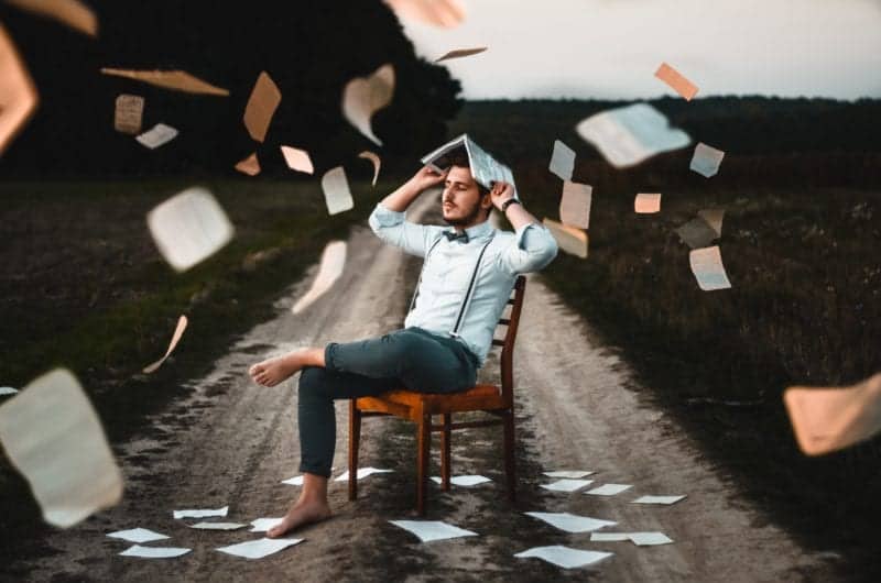 Going paperless - Papers falling